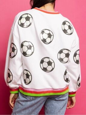 NWT Queen of Sparkles Soccer Sweatshirt Large